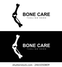 Bone Health Logo Simple Illustration Silhouette Template Vector Design