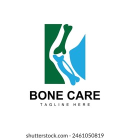 Bone Health Logo Simple Illustration Silhouette Template Vector Design