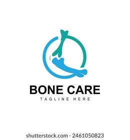 Bone Health Logo Simple Illustration Silhouette Template Vector Design
