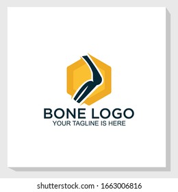 bone health logo template design vector, medical logo inspiration, people health