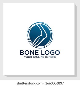 bone health logo template design vector, medical logo inspiration, people health