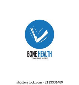 Bone health logo vector illustration