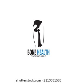 Bone health logo vector illustration