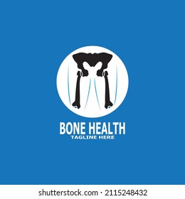 Bone health logo vector illustration