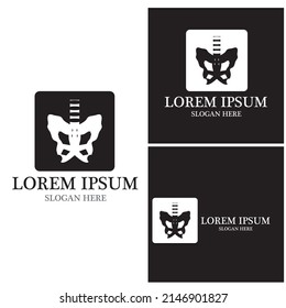 Bone health logo vector illustration