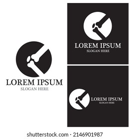 Bone health logo vector illustration