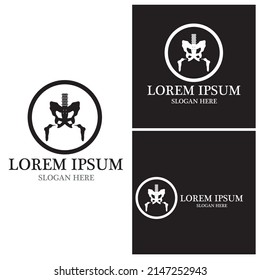 Bone health logo vector illustration