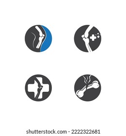 Bone health logo vector illustration