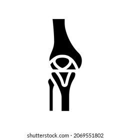 bone human glyph icon vector. bone human sign. isolated contour symbol black illustration