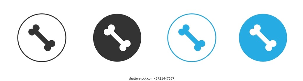 Ícone de osso para aplicativo e design da Web. Ilustração de elemento simples.