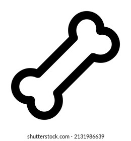 bone icon with black color