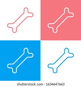 Bone icon. Can be used for many purposes, website. Trendy style and editable vector. EPS.
