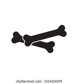 bone icon design flat vector illustration