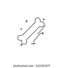 Bone icon design vector 