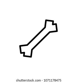 bone icon. Element of minimalistic icons for mobile concept and web apps. Thin line icon for website design and development, app development