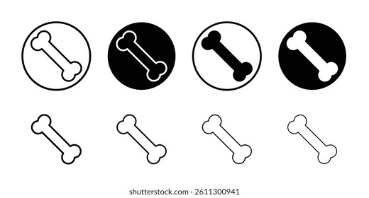 Bone icon Flat illustration sign