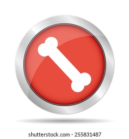 bone icon Flat vector illustrator Eps  10