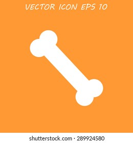 bone icon Flat vector illustrator Eps  10