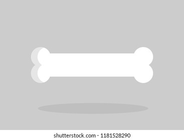 Bone icon, Halloween symbol, flat design template, vector illustration