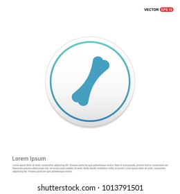 Bone icon Hexa White Background icon template