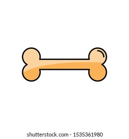 bone icon, illustration design template