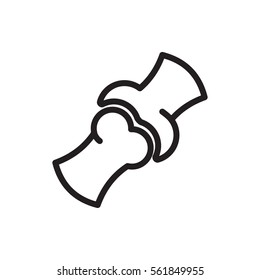 bone icon illustration isolated vector sign symbol