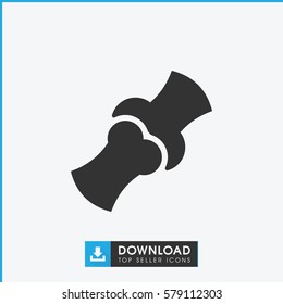 bone icon illustration isolated vector sign symbol