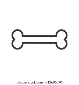 Bone icon, illustration isolated vector sign symbol