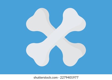Bone icon illustration. icon related to human organ. Flat icon style. Simple vector design editable