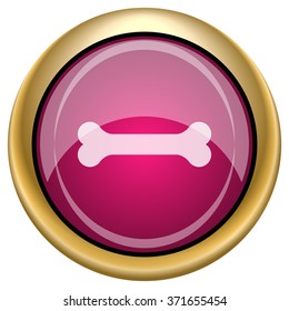 Bone icon. Internet button on white background. EPS10 vector.
