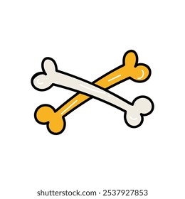 Bone icon islote white background vector stock illustration