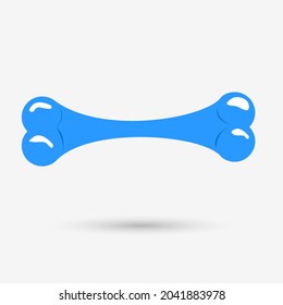 Bone icon, isolated object vector illustration.