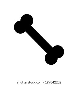 Bone icon isolated on white background