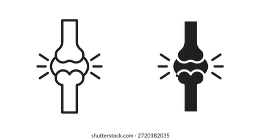 Bone icon in line design. Simple icon vector