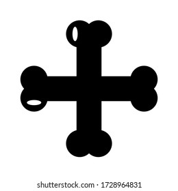 bone icon or logo isolated sign symbol vector illustration - high quality black style vector icons
