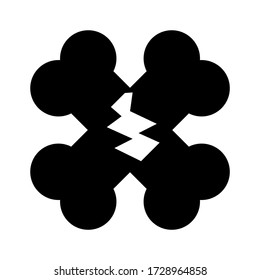 bone icon or logo isolated sign symbol vector illustration - high quality black style vector icons
