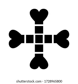 bone icon or logo isolated sign symbol vector illustration - high quality black style vector icons
