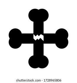 bone icon or logo isolated sign symbol vector illustration - high quality black style vector icons
