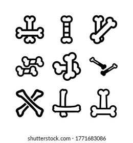 bone icon or logo isolated sign symbol vector illustration - Collection of high quality black style vector icons
