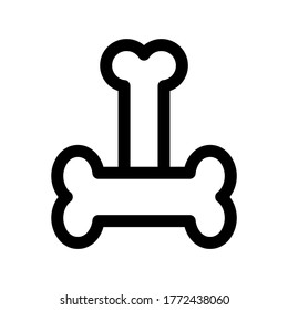 icono óseo o logotipo símbolo de signo aislado ilustración vectorial de alta calidad estilo negro iconos vectoriales
