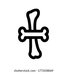 bone icon or logo isolated sign symbol vector illustration - high quality black style vector icons
