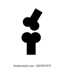 bone icon or logo isolated sign symbol vector illustration - high quality black style vector icons
