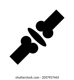 bone icon or logo isolated sign symbol vector illustration - high quality black style vector icons
