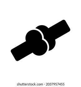 icono óseo o logotipo símbolo de signo aislado ilustración vectorial de alta calidad estilo negro iconos vectoriales
