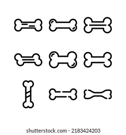 bone icon or logo isolated sign symbol vector illustration - Collection of high quality black style vector icons
