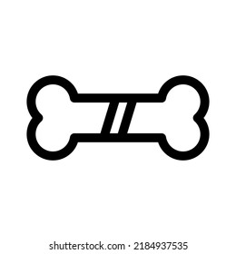 icono óseo o logotipo símbolo de signo aislado ilustración vectorial de alta calidad estilo negro iconos vectoriales

