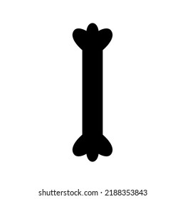 bone icon or logo isolated sign symbol vector illustration - high quality black style vector icons
