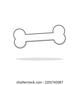 bone icon minimalist vector illustration