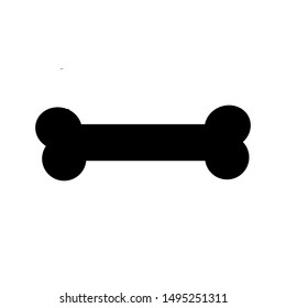 bone icon in modern flat design isolated on white background, vector illustration for web site or mobile app