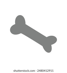 Bone icon on background for graphic and web design. Simple bone sign. Internet concept symbol for website button or mobile app. Illustration element design with animal theme